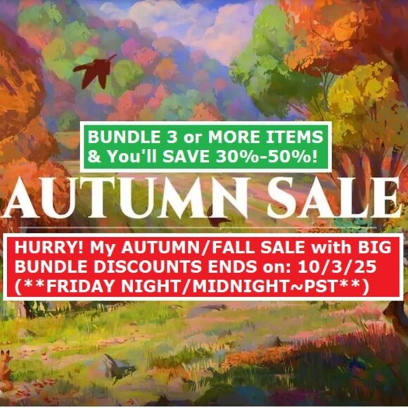 🍂🌙🦊BUNDLE 3+ ITEMS=30%-50% OFF!✨🦉🍁 - Picture 1 of 1